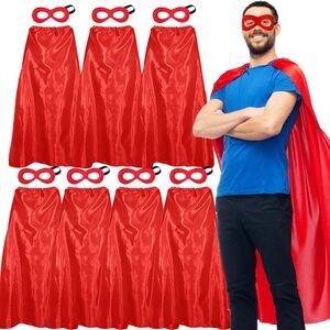 7322 Superhero Capes And Masks For Adults Bulk-men Super Hero